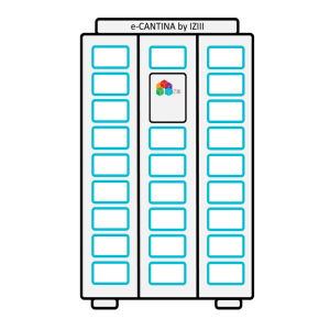 frigo connecté by iziii, frigo intelligent qui gère les commandes modulo plug&pos Restomax lightspeed dark kitchen imprimantes borne caisse enregistreuse commandes gsm pos caisse uber eats deliverect odoo